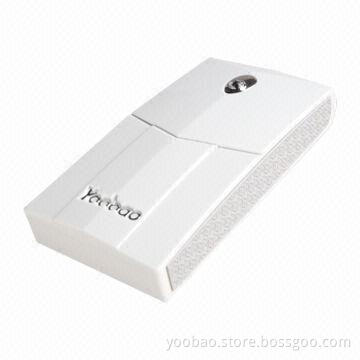 7,800mAh External Battery, Adopts Swarovski Elements, for Smartphone and Tablet PC, Dual Output